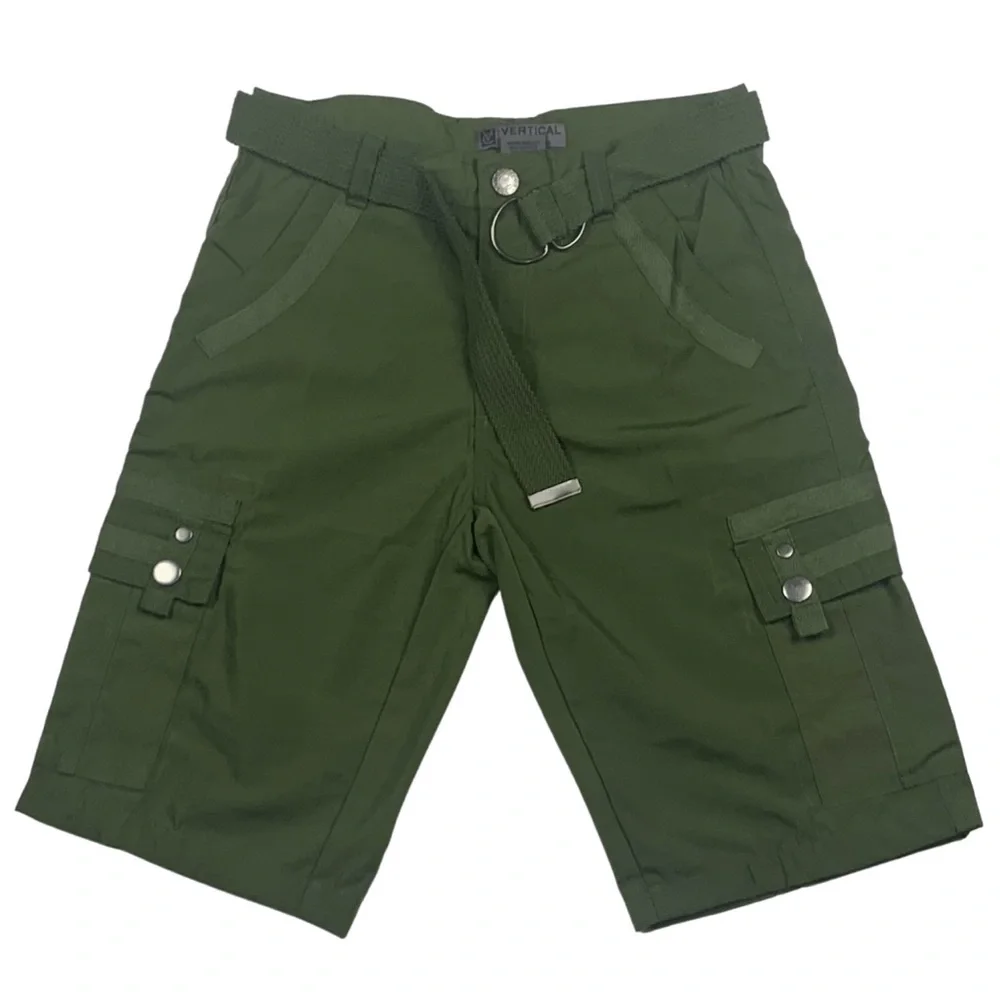 Olive Cargo Shorts - Picture 1 of 2